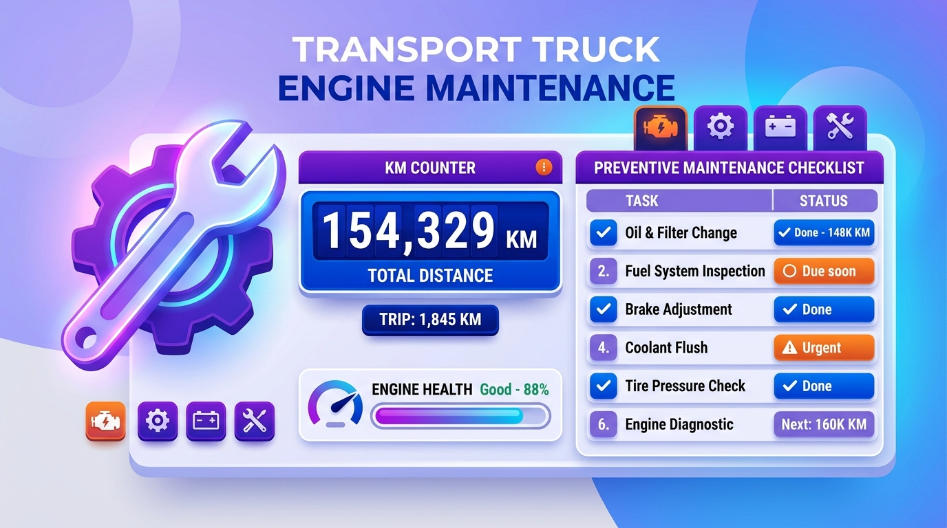 Vehicle and Plant Maintenance System